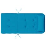 vidaXL Coussins de chaise adirondack lot de 2 bleu clair tissu oxford
