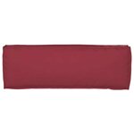 vidaXL Set de coussins de palette 2 Pièces Rouge bordeaux 120 x 40 x 8 cm