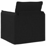 vidaXL Canapé Noir 195 x 82 x 85 cm tissu