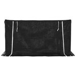 vidaXL Portant de bois de chauffage et housse de pluie acier galvanisé