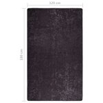 vidaXL Tapis lavable antidérapant 120x180 cm Anthracite