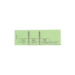 Bloc Passe-partout 100 Feuillets Numérotés De 3 Volets - Format 4 8x15 Cm - Vert - X 50 - Exacompta