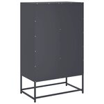 vidaXL Buffet haut anthracite 68x39x111 5 cm acier