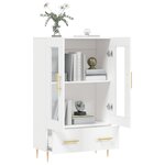 vidaXL Buffet haut blanc 69 5x31x115 cm bois d'ingénierie