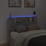 vidaXL Tête de lit Gris béton 140 x 16 5 x 103 5 cm Bois d'ingénierie