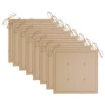 vidaXL Chaises pliables de jardin lot de 8 avec coussins Bois d'acacia