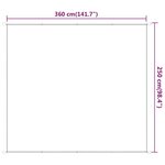 vidaXL Auvent vertical Vert clair 250x360 cm Tissu oxford