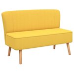 vidaXL Canapé 117x55 5x77 cm Tissu Jaune