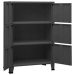 vidaXL Coffre de rangement industriel Anthracite 75x40x115 cm Métal
