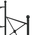 vidaXL Lit de jour avec gigogne sans matelas noir 75x190 cm