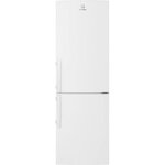 Electrolux lnt3fe34w3 - réfrigérateur congélateur bas - 330l (220+110) - froid brassé - l60x h185cm - blanc