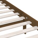 vidaXL Cadre de lit Marron miel Bois de pin massif 90x190 cm Simple