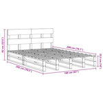 vidaXL Cadre de lit sans matelas blanc 160x200 cm bois de pin massif
