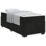 vidaXL Cadre de lit avec matelas avec matelas Noir 90 x 190 cm Velours