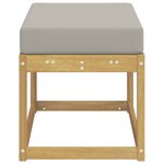 vidaXL Banc de Jardin Blanc 80 x 43 x 45 cm Bois d'Acacia Massif