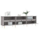 vidaXL Meuble TV sonoma gris 150x30x44 5 cm bois d'ingénierie