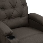 vidaXL Fauteuil Taupe Tissu