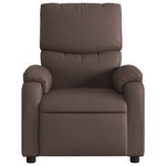 vidaXL Fauteuil inclinable Marron Similicuir