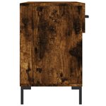vidaXL Banc à chaussures chêne fumé 102x35x55 cm bois d'ingénierie