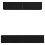 vidaXL Ensemble meuble TV 5 Pièces Chêne noir Moyen 80 x 30 x 30.5 cm