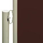 vidaXL Auvent latéral rétractable de patio 117x300 cm Marron