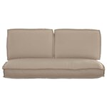 vidaXL Set de coussins de palette 3 Pièces Taupe 120 x 60 x 12 cm