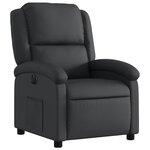 vidaXL Fauteuil inclinable électrique noir cuir véritable