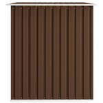 vidaXL Abri de stockage pour jardin Marron 257x205x178 cm Acier