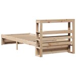 vidaXL Cadre de lit avec tête de lit sans matelas 100x200 cm