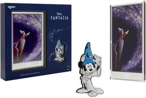 Pièce de monnaie en Argent 2 Dollars - 1 Dollar g 31.1 (1 Oz) - 5 Millésime 2025 Disney FANTASIA