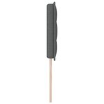 vidaXL Tête de lit Hauteur réglable Manuel Gris foncé 200 cm tissu
