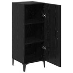 vidaXL Buffet Chêne noir 34 5 x 34 x 90 cm Bois d'ingénierie