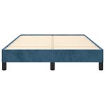 vidaXL Cadre de lit Bleu foncé 120x200 cm Velours