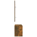 vidaXL Ensemble de meubles de couloir Chêne fumé Bois d'ingénierie