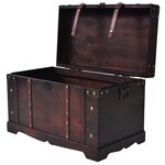 vidaXL Coffre vintage de rangement bois 66 x 38 x 40 cm