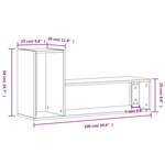 vidaXL Meubles TV 2 Pièces chêne sonoma 100x30x50 cm bois d'ingénierie