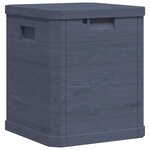 vidaXL Boîte de rangement de jardin 90 L Anthracite