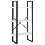 vidaXL Étagère de rangement Blanc 60x30x105 cm Bois de pin massif