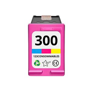 123CONSOMMABLES - 300 - Cartouches d'encre Compatible avec HP 300 pour HP Photosmart C4780 C4680 HP Deskjet F4580 F2480 F2420 F4224 F4280 D1660 D5560 (Couleur)