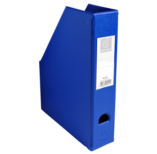Porte revue Dos 70mm PVC Bleu EXACOMPTA