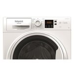 Lave-linge hublot hotpoint nsh843cwwfrn natis - 8 kg - 1400 trs/min - blanc