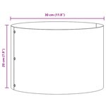 vidaXL Plantes en Céramique Blanche Blanche Céramique 30 cm de diamètre