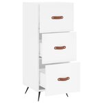 vidaXL Buffet blanc 34 5x34x90 cm bois d'ingénierie