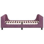 vidaXL Cadre de lit pour enfants avec tête de lit Violet 80 x 200 cm