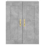 vidaXL Armoires murales 2 Pièces gris béton bois d'ingénierie