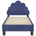 vidaXL Cadre de lit pour tout-petit avec tête de lit Bleu police