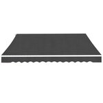 vidaXL Auvent pliable manuel 500 cm Anthracite