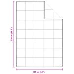 vidaXL Couettes & Duvets Blanc 155 x 220 cm Bas