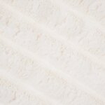 vidaXL Jeté Crème 270 x 240 cm Toison