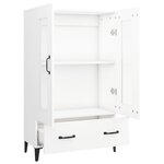 vidaXL Buffet haut Blanc 70x31x115 cm Bois d'ingénierie